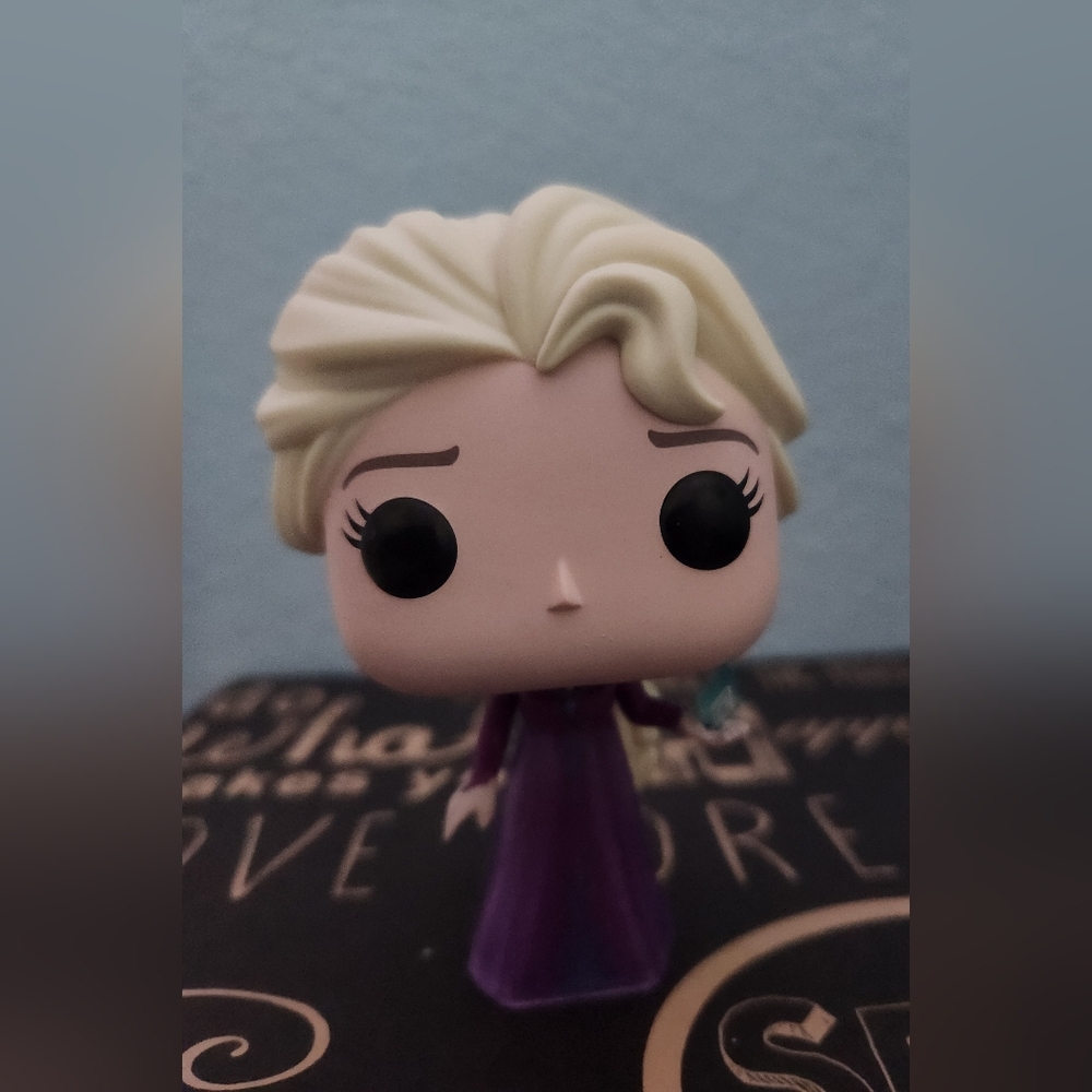 Purple and Cream Hair Figurine